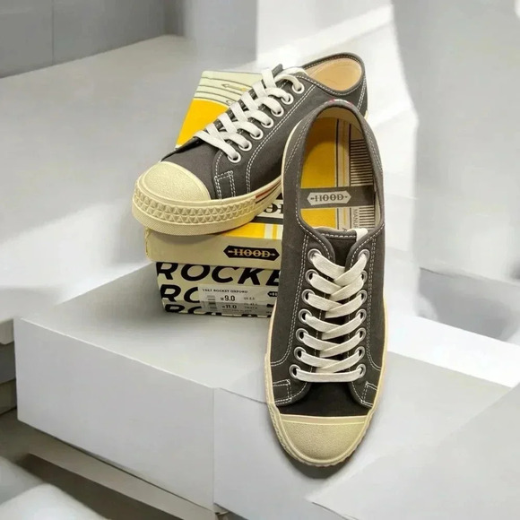 🆕Hood Rockets Black Canvas Men's Sneakers - Picture 2 of 9